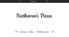 Desktop Screenshot of beethovenspizza.com