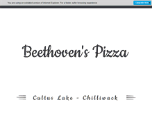 Tablet Screenshot of beethovenspizza.com